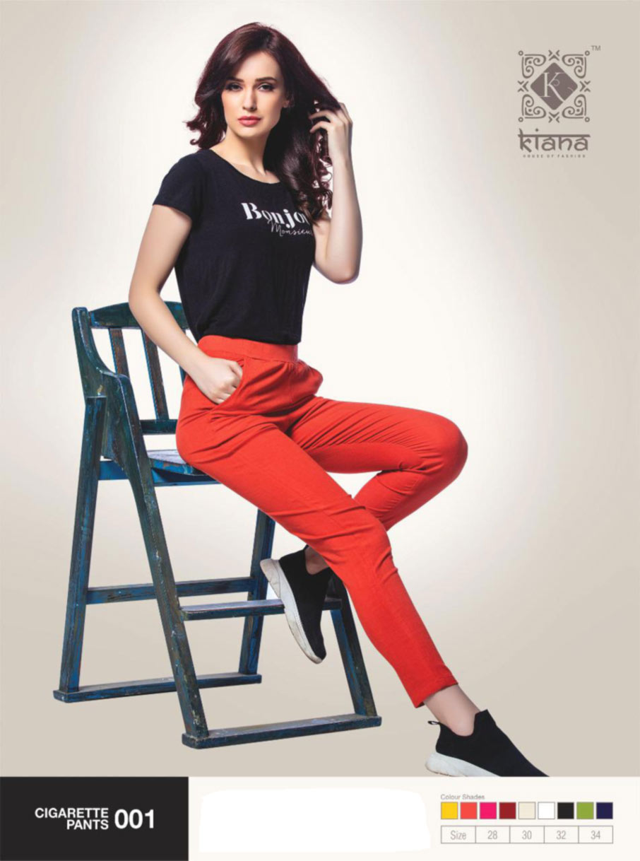 Wholesale Cotton Lycra Cigarette Pant Wholesale Cotton Lycra Cigarette Pant